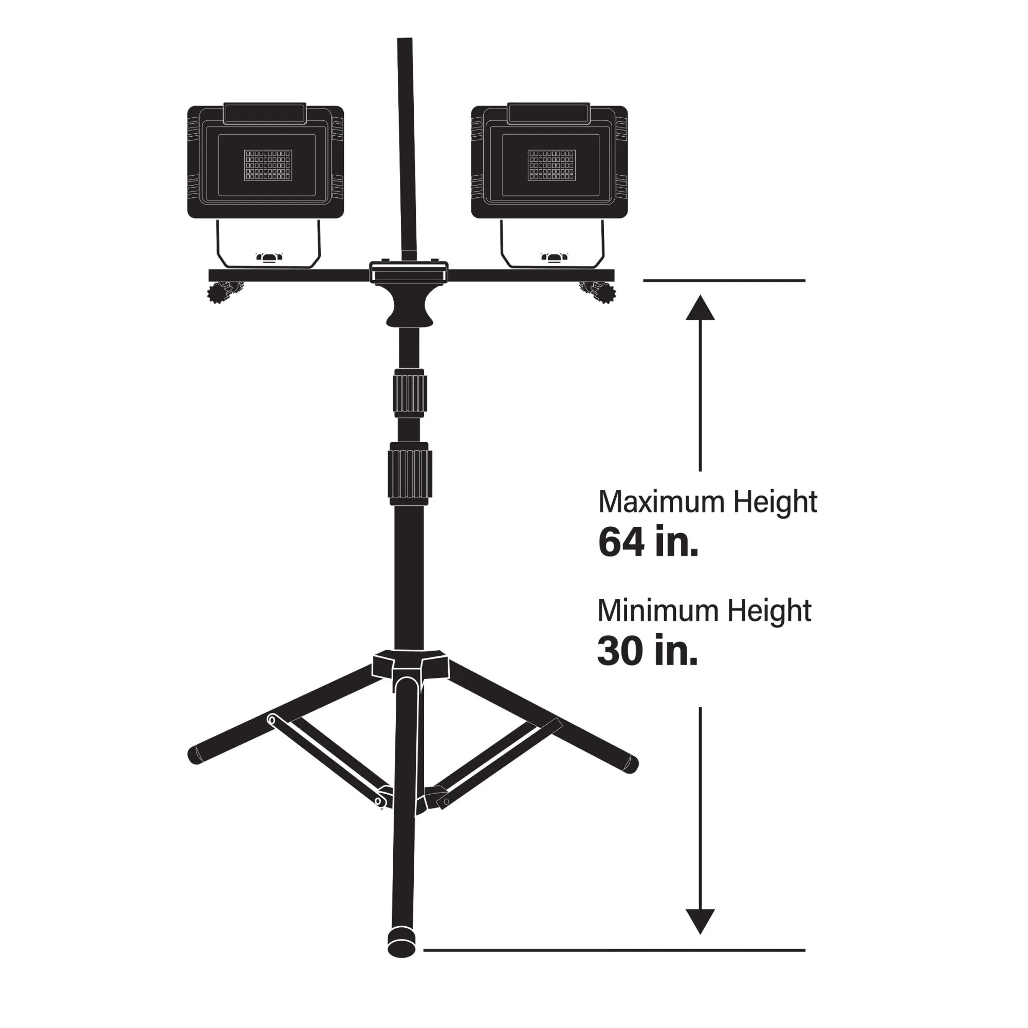 14000 Lumens Plug-in LED Worklight With Tripod