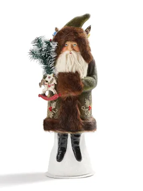 17" Fur Trim Santa