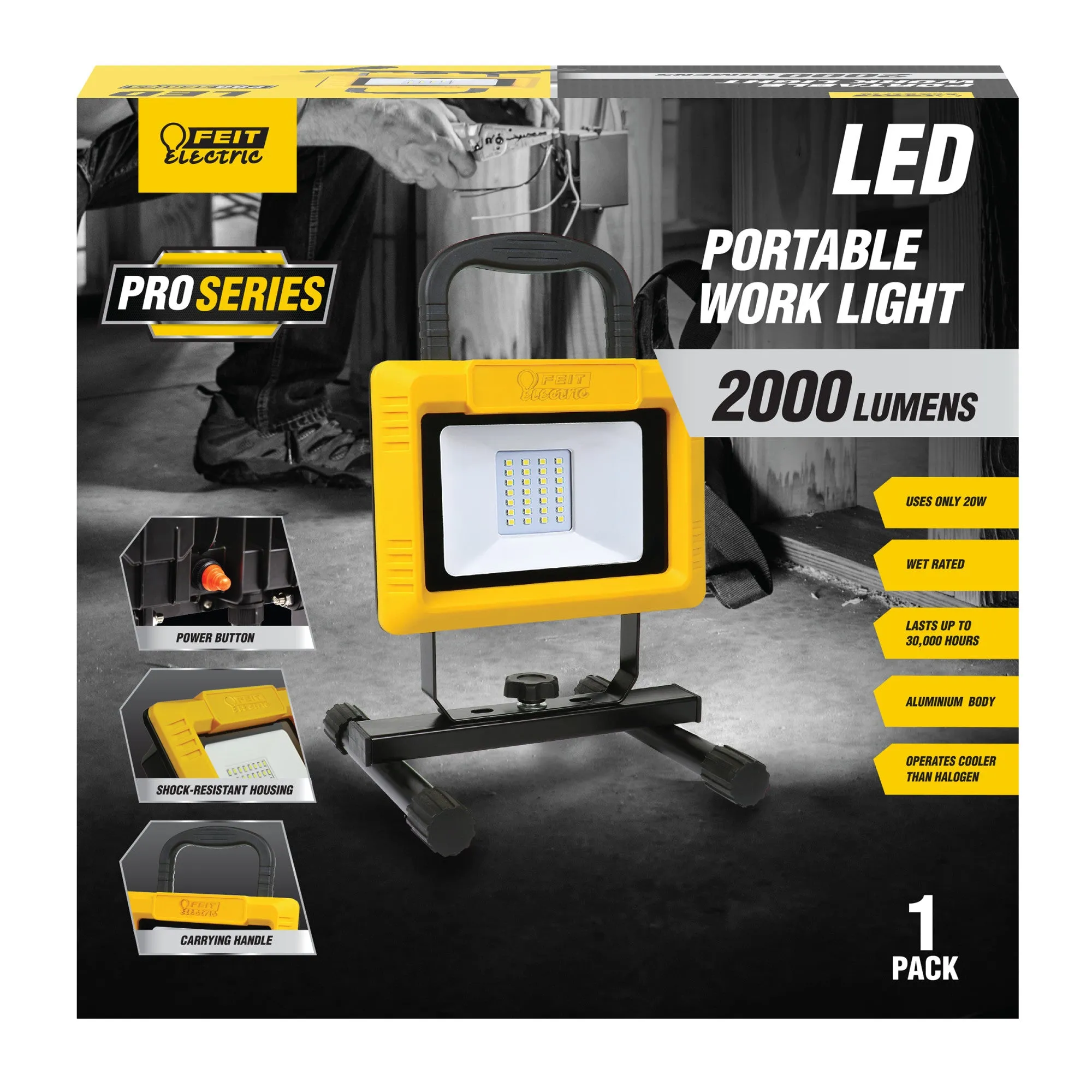 2000 Lumens Plug-in LED Work Light