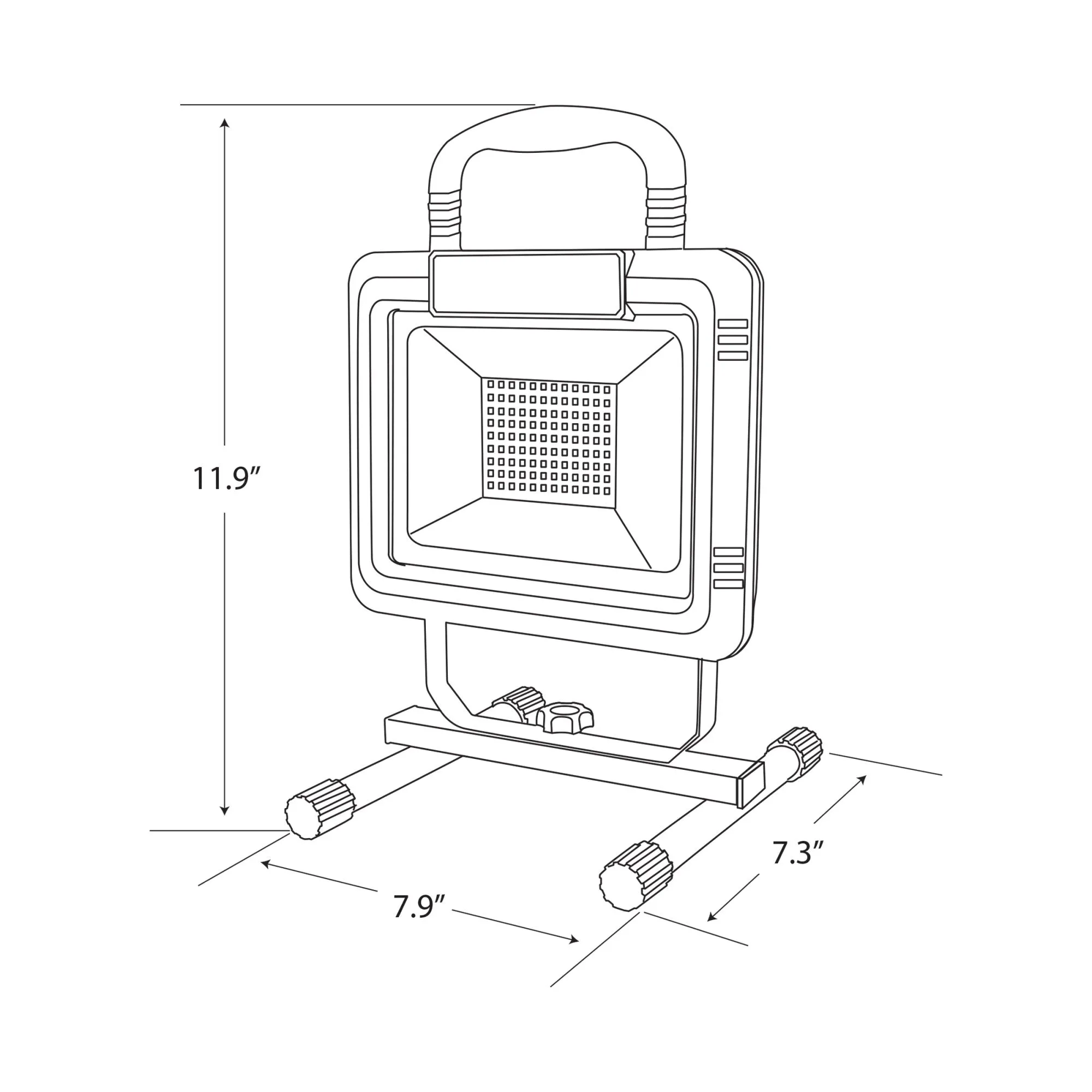 2000 Lumens Plug-in LED Work Light