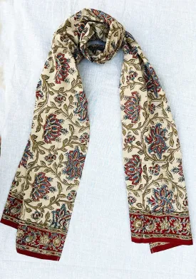 600-078 Women's Scarf - Hand Block Printed