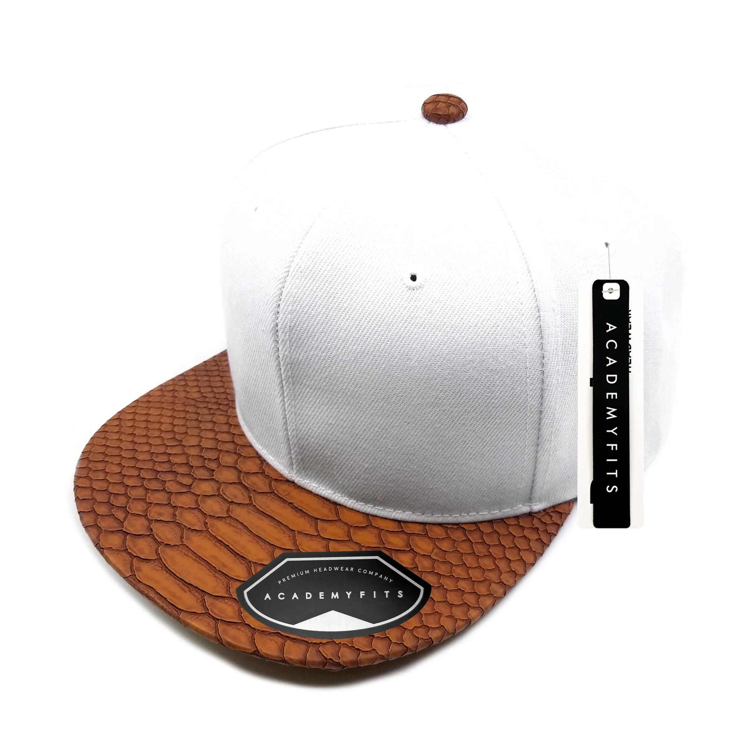 Academy Fits Snakeskin 2 Tone Strapback Cap 4013