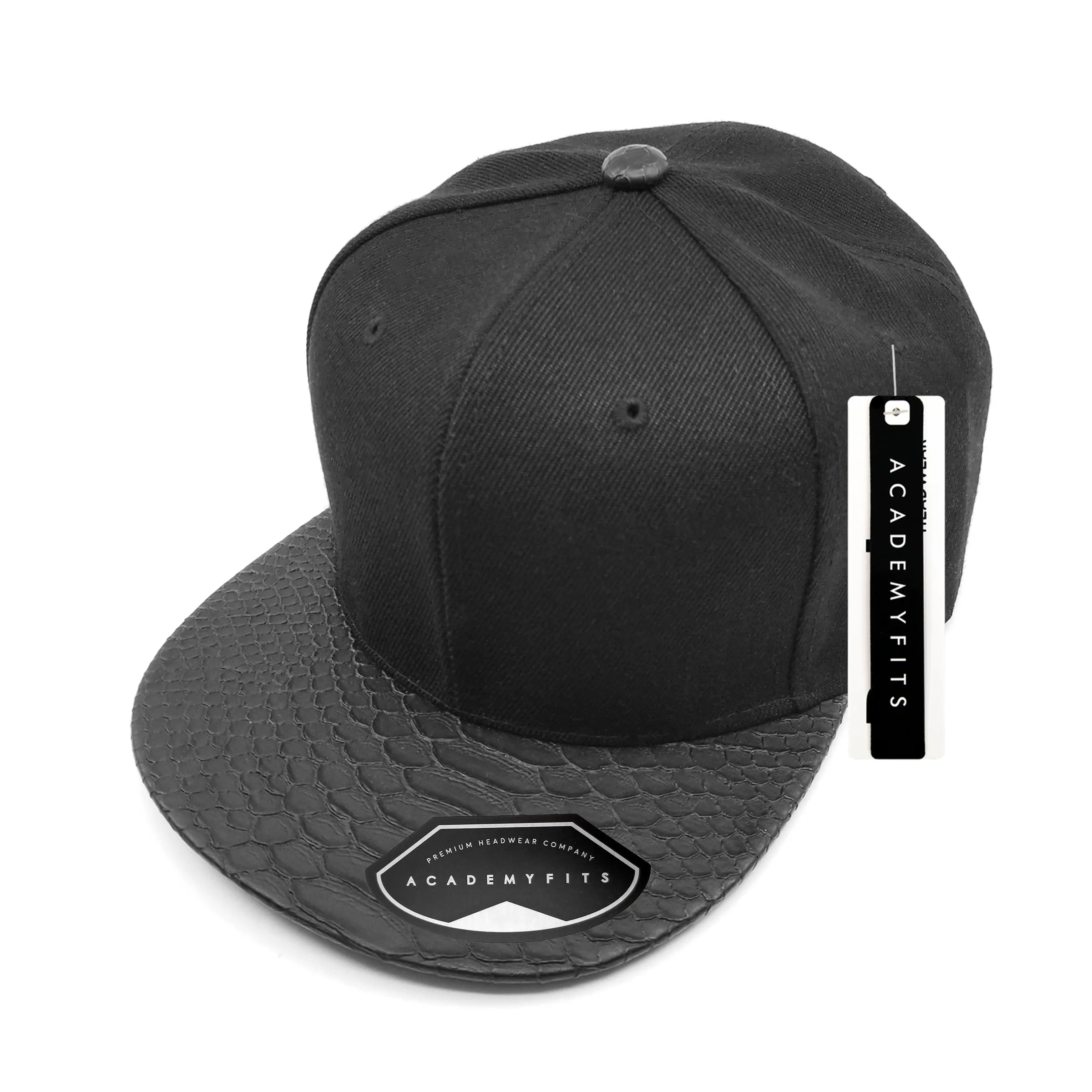 Academy Fits Snakeskin 2 Tone Strapback Cap 4013