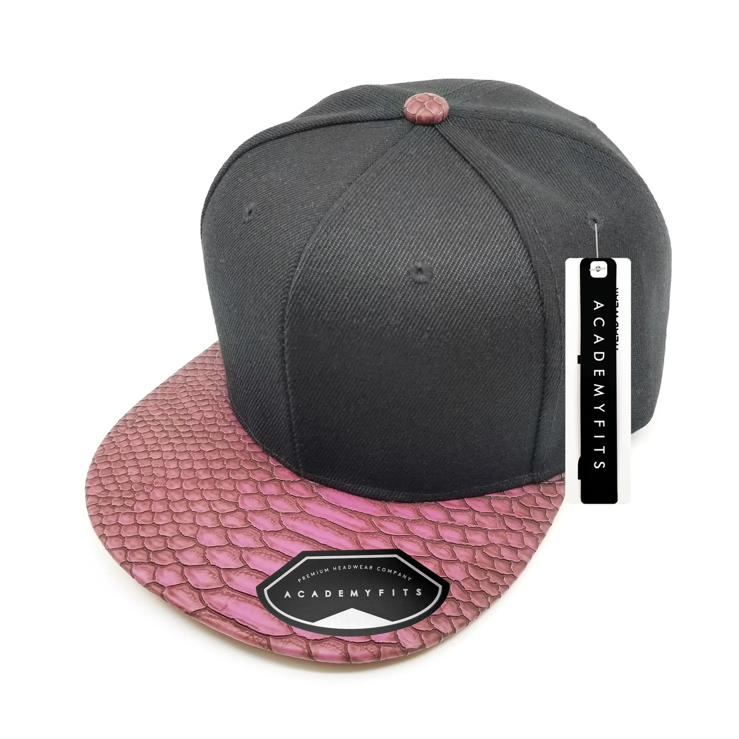 Academy Fits Snakeskin 2 Tone Strapback Cap 4013