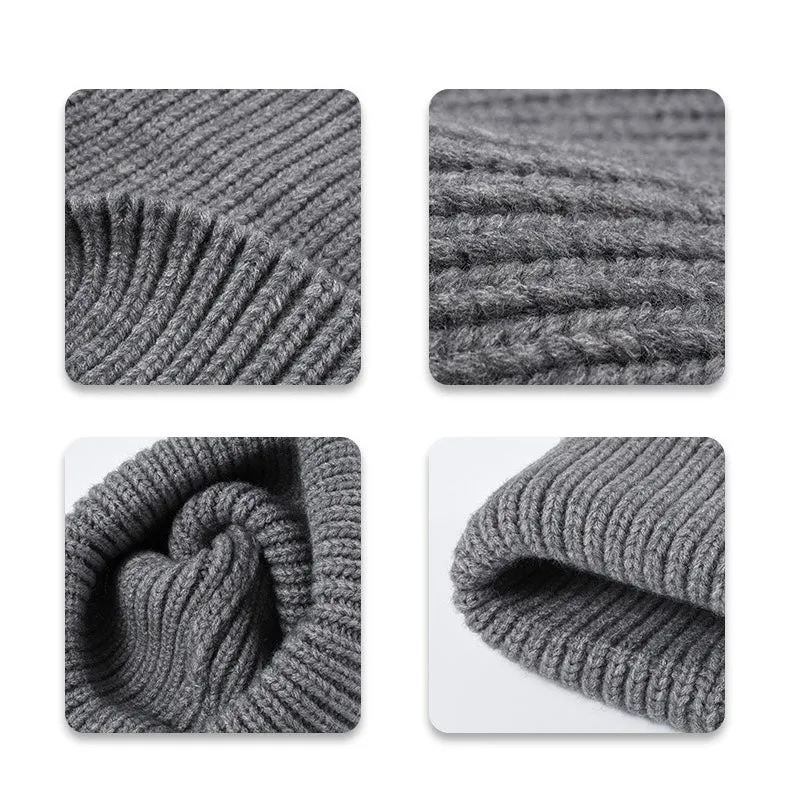 Arya Unisex Wool Beanie Hat (Premium Quality) - Grey