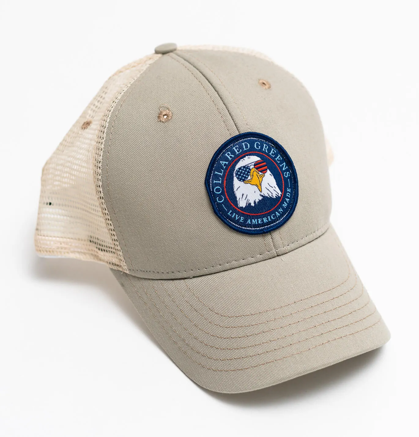 Bald Eagle: Badged Trucker Cap - Cattail