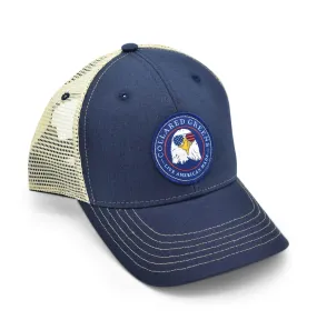 Bald Eagle: Badged Trucker Cap - Navy