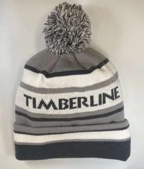 Beanie - Timberline Grey Pom