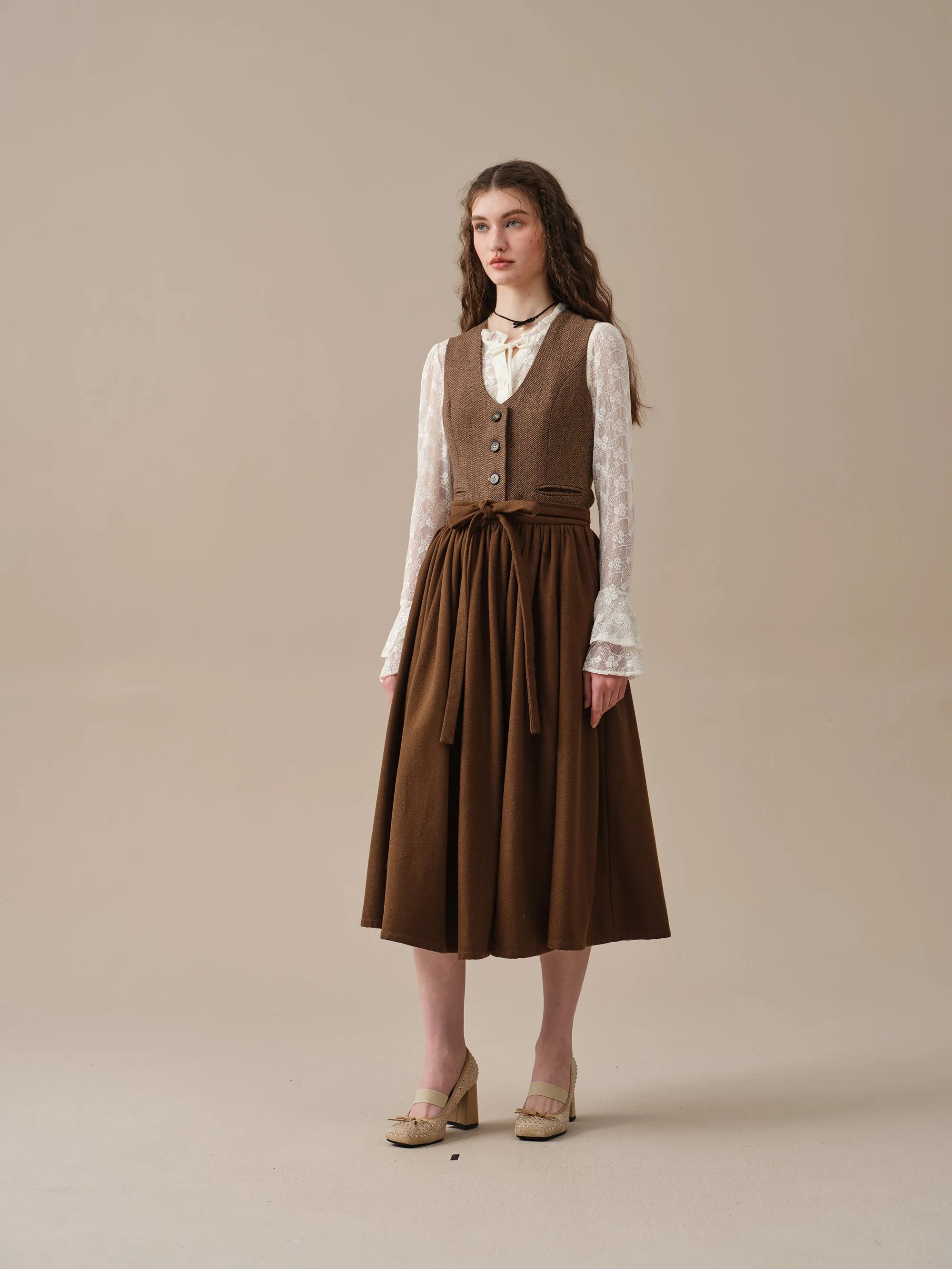 Beth 13 |tied wool skirt