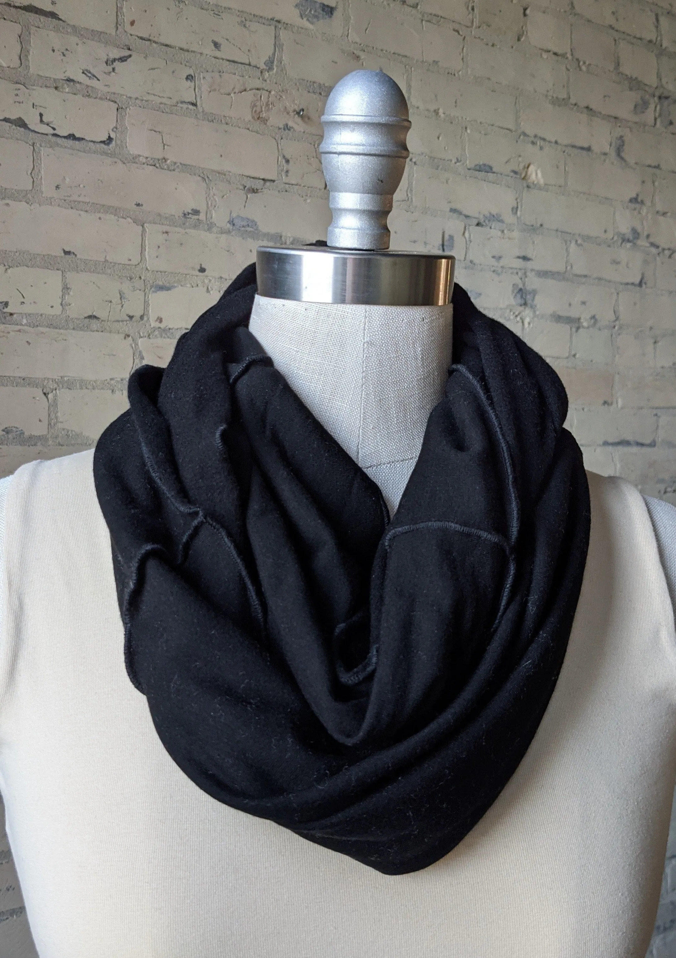 Black Infinity Scarf