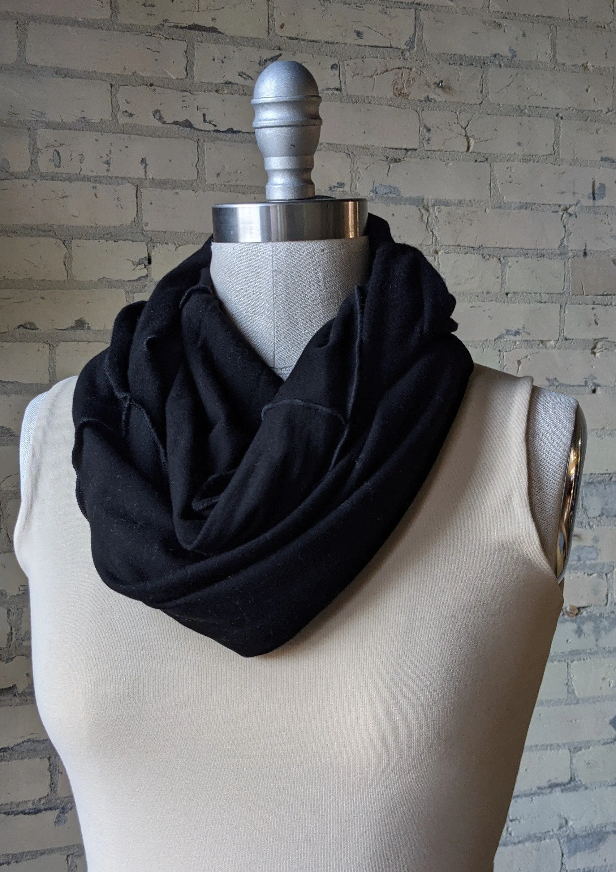 Black Infinity Scarf