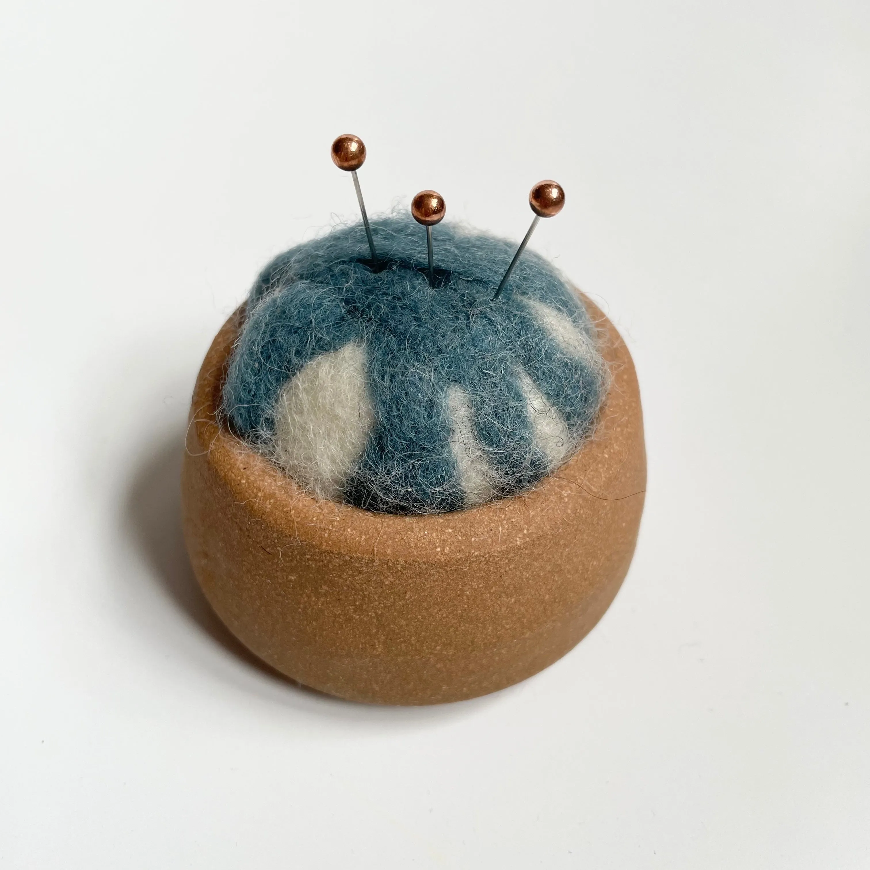 Busy Hands Studio - Handmade Ceramic / Wool Pin Cushion