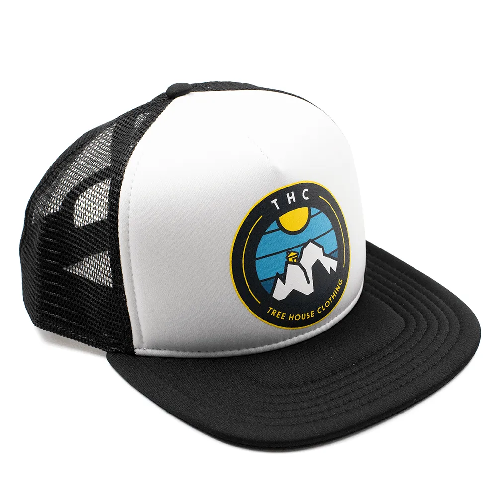 Cap - Thc Mountains Trucker White