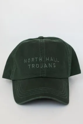 Dark Green North Hall Trojans Embroidered Hat