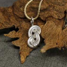 Double Infinity Sterling Silver Pendant