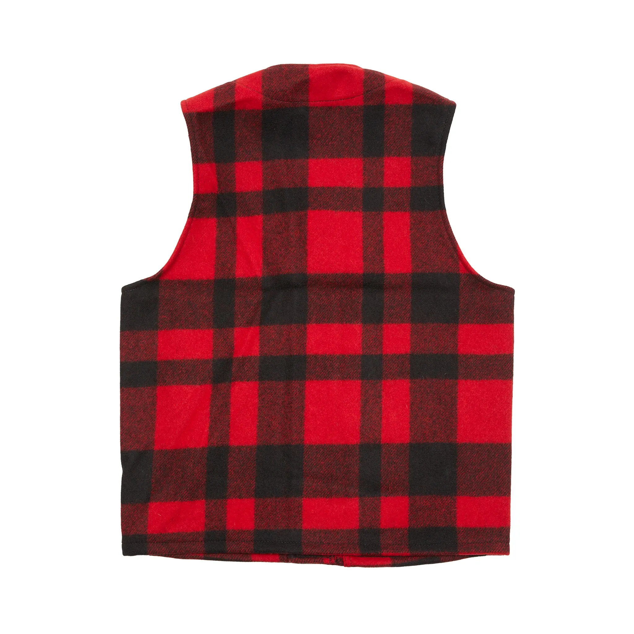 Filson Wool Mackinaw Vest in Red Check