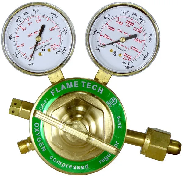 Flame Tech Heavy Duty Oxygen Regulator VHOR-21