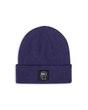 Fw22 Logo Head Wool Beanie - Navy