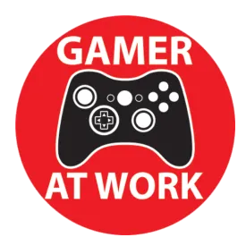 Gamer at Work 1.25" Button