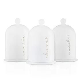 GLASS CLOCHE HAVDALAH SET