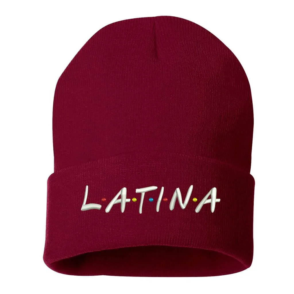 Latina Pride Embroidered Beanie Cap