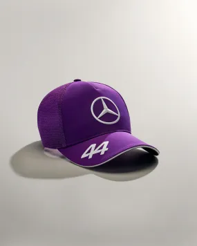 Lewis Hamilton 2024 Team Driver Trucker Cap Purple