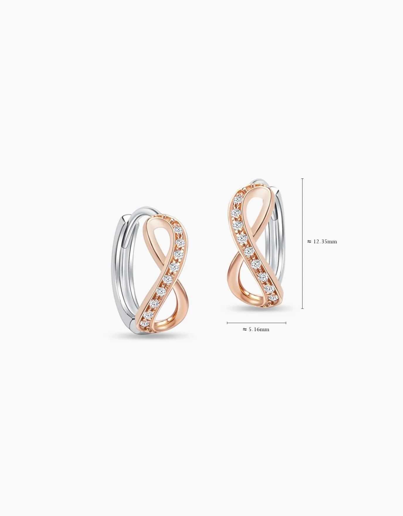 LVC Destiny Infinity Diamond Earrings