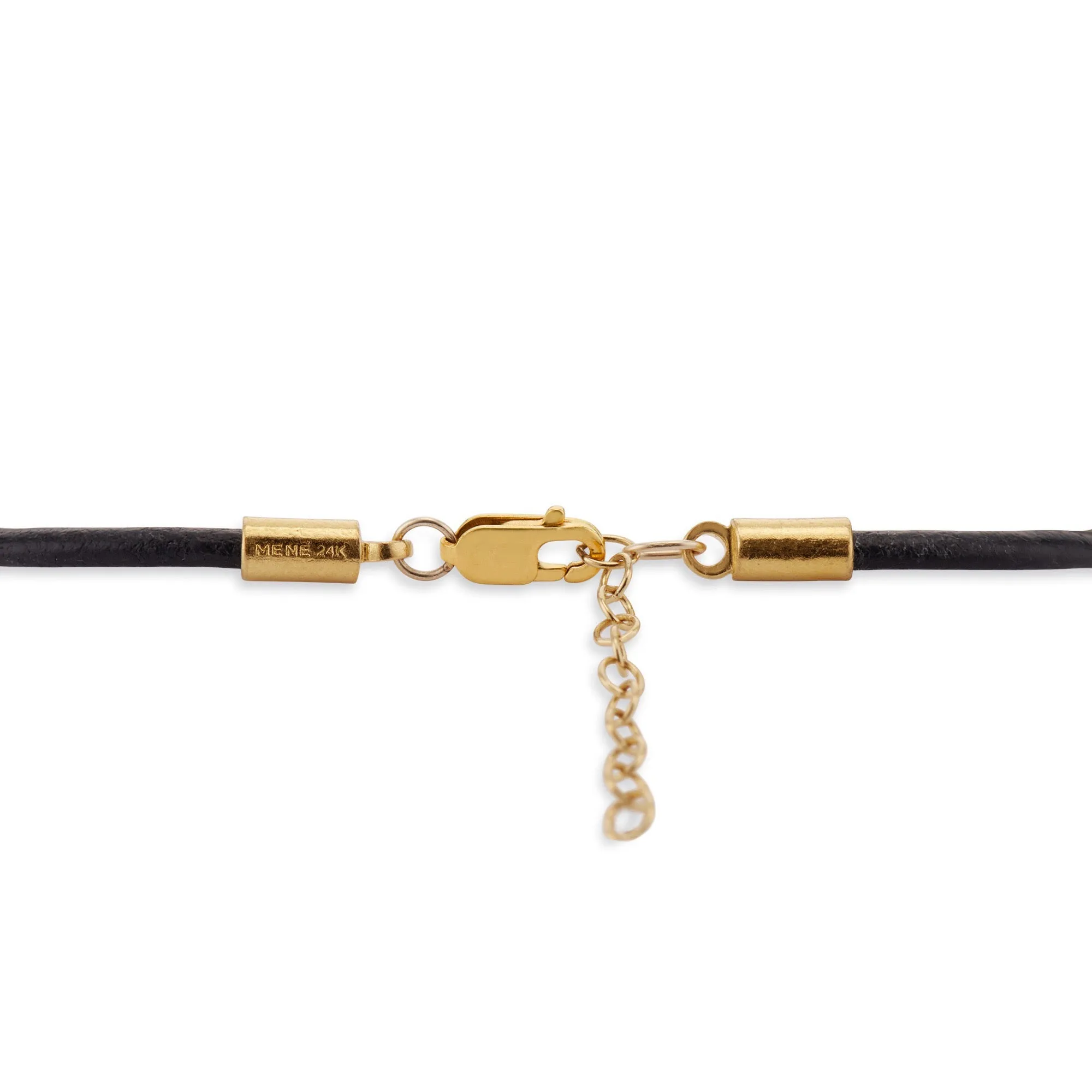 Gold Leather Menē Bracelet