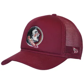 New Era Seminole Logo 940 Adjustable Trucker Cap - Garnet