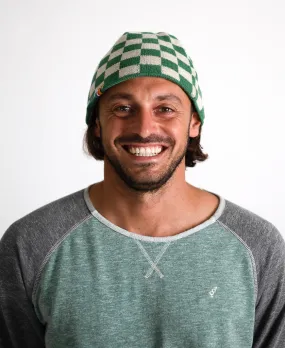 Organic Cotton Beanie | Swell Check Green