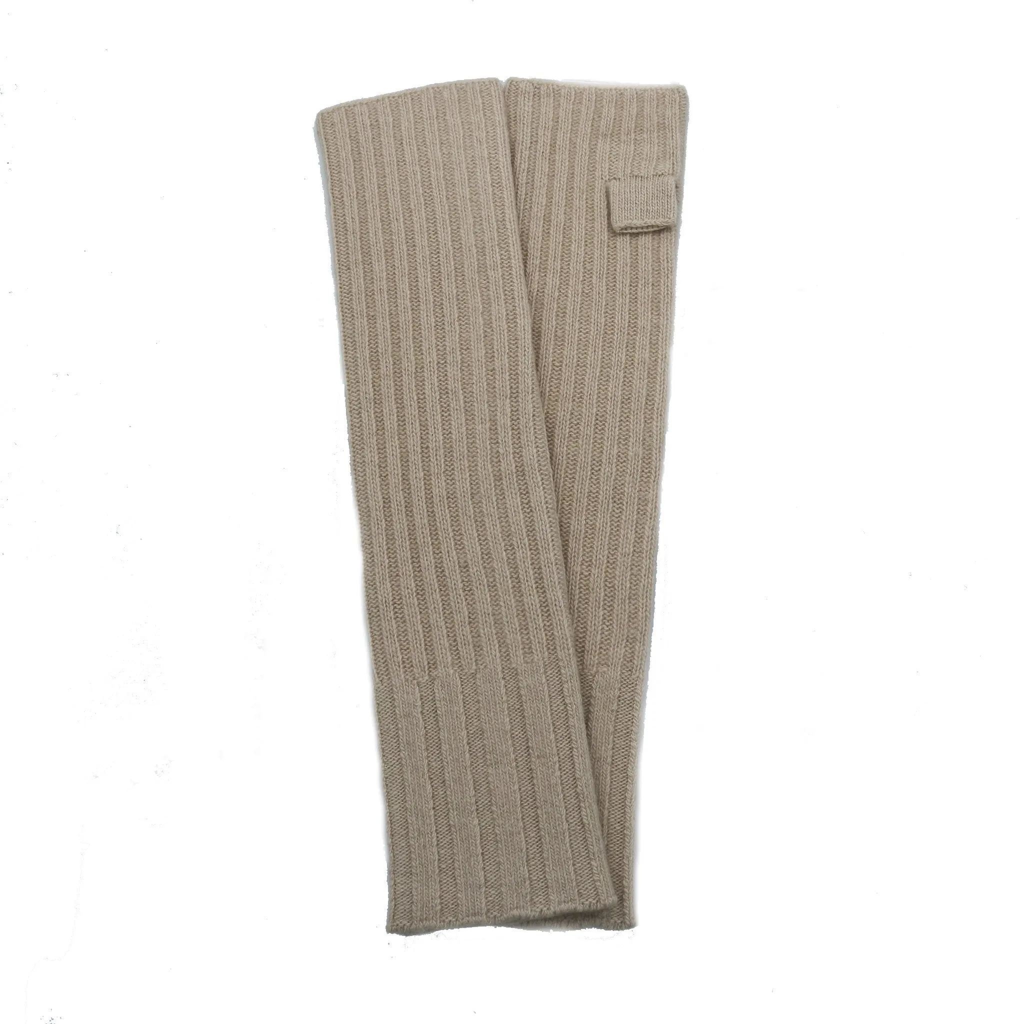 RIBBED FINGERLESS GLOVES