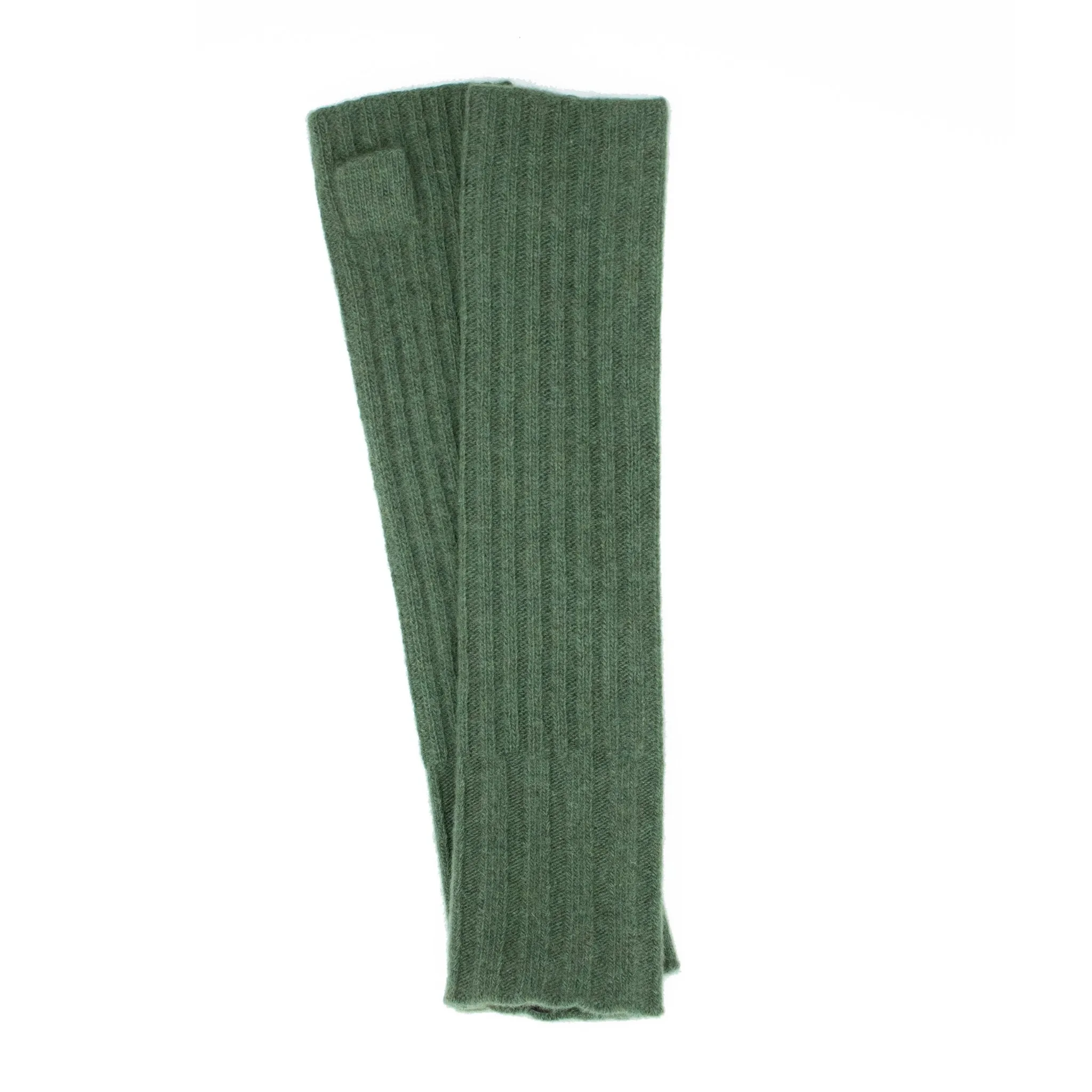 RIBBED FINGERLESS GLOVES