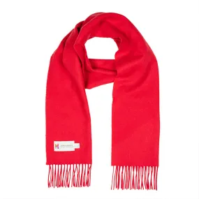 Ruby Red Merino Wool Scarf