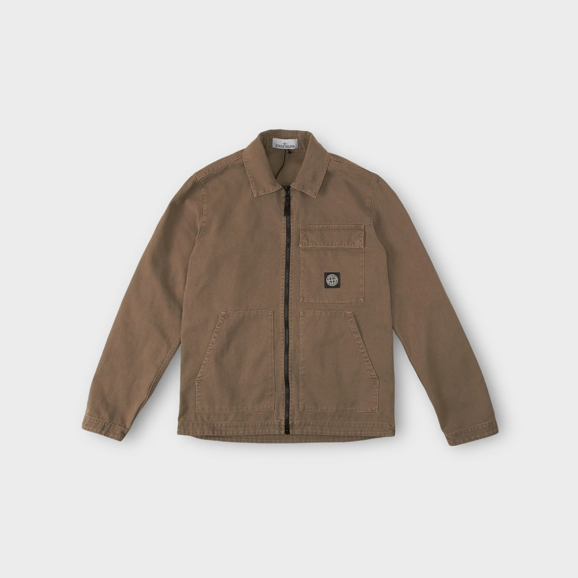 Stone Island 11501 Zip Overshirt I Brun