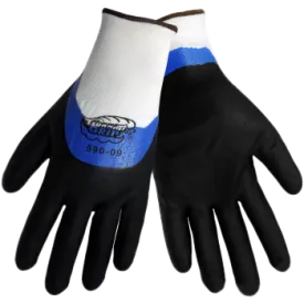 Tsunami Grip® 590 3/4 Dipped Black Nitrile Over Fully Dipped Blue Nitrile