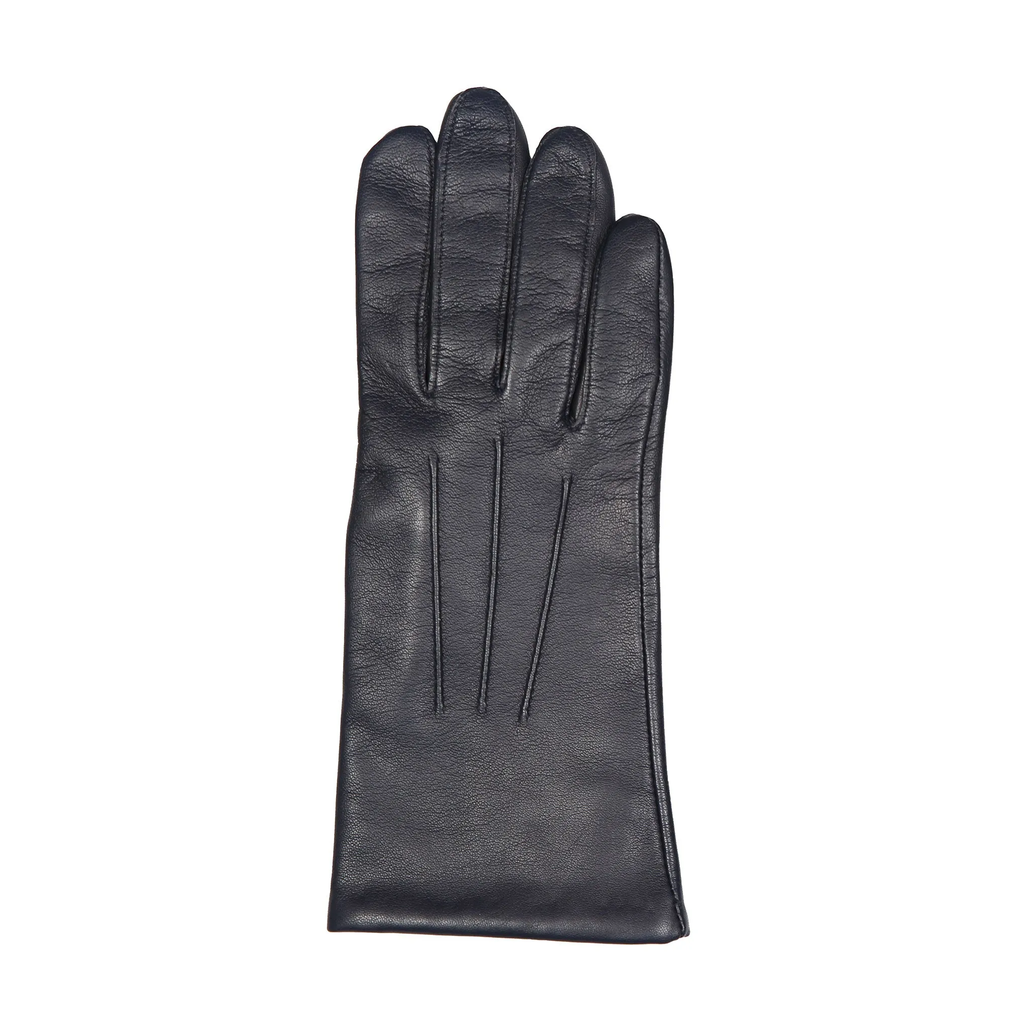 Women's Three-Point Lined Leather Gloves