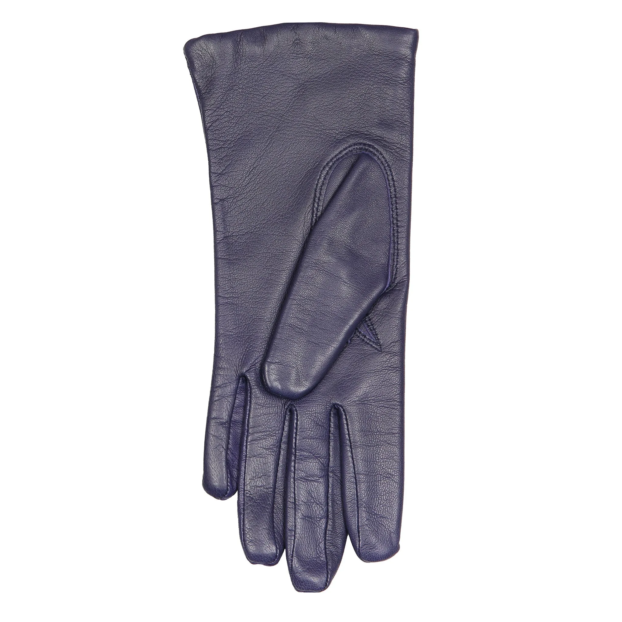 Women's Three-Point Lined Leather Gloves